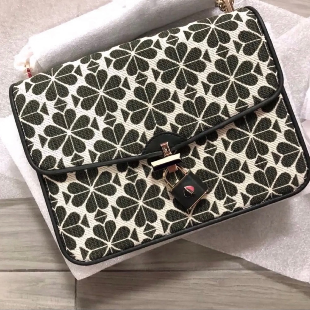 Kate Spade SIGNATURE SPADE FLOWER JAQUARD GREEN MULTI - Picture 9 of 9